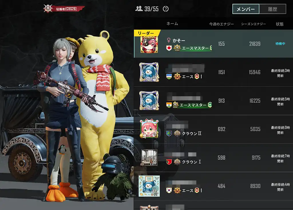 キャラクターが被さっている