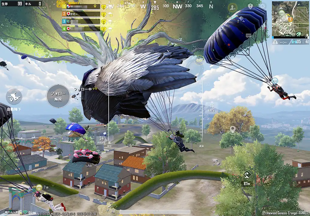 ポチンキに大量のプレイヤー