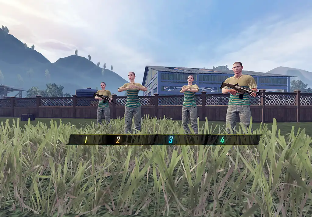 敵チームが全員同じデフォルトっぽいスキン