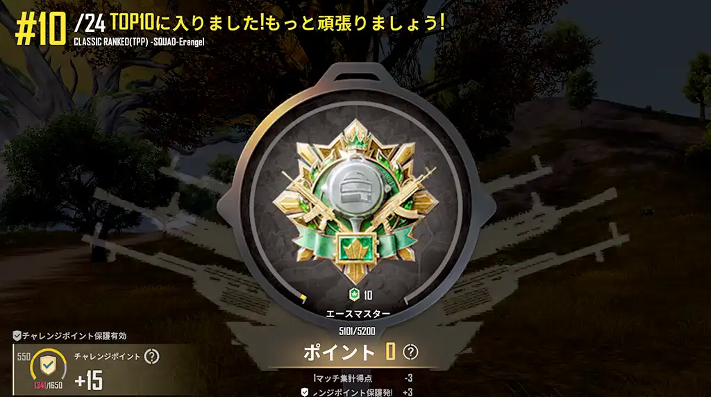 チャレンジポイント保護のおかげでプラマイゼロ