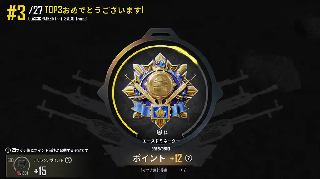 ラスト5人まで残りレートはプラス12