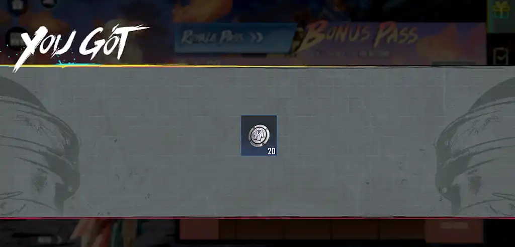 銀のかけらが当たる